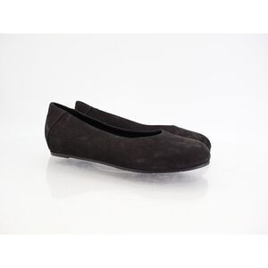 Eileen Fisher Women Una Hidden Wedge Ballet Flats Size 6 Black Suede Round Toe